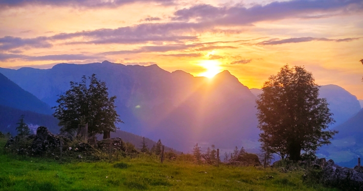 Stubenalm Abendstimmung